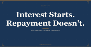 Education loan moratorium period interest, cover image on how unpaid interest capitalises before repayment