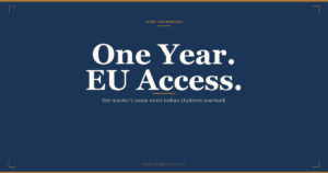 Study in Ireland for Indian students, cover image on the one-year master and the EU advantage