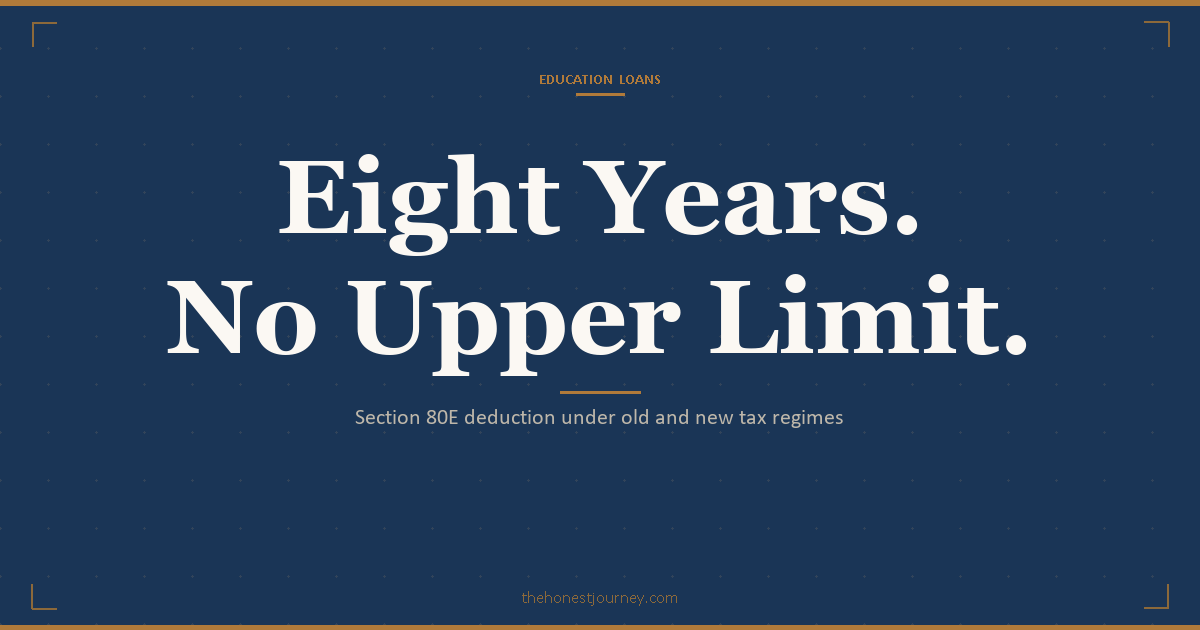 Education loan tax benefit under Section 80E, cover image on the interest deduction for Indian borrowers