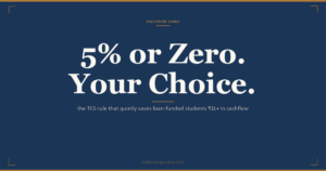 TCS on education loan and foreign education remittance for Indian students: when the 5 percent rate applies and when it is fully exempt