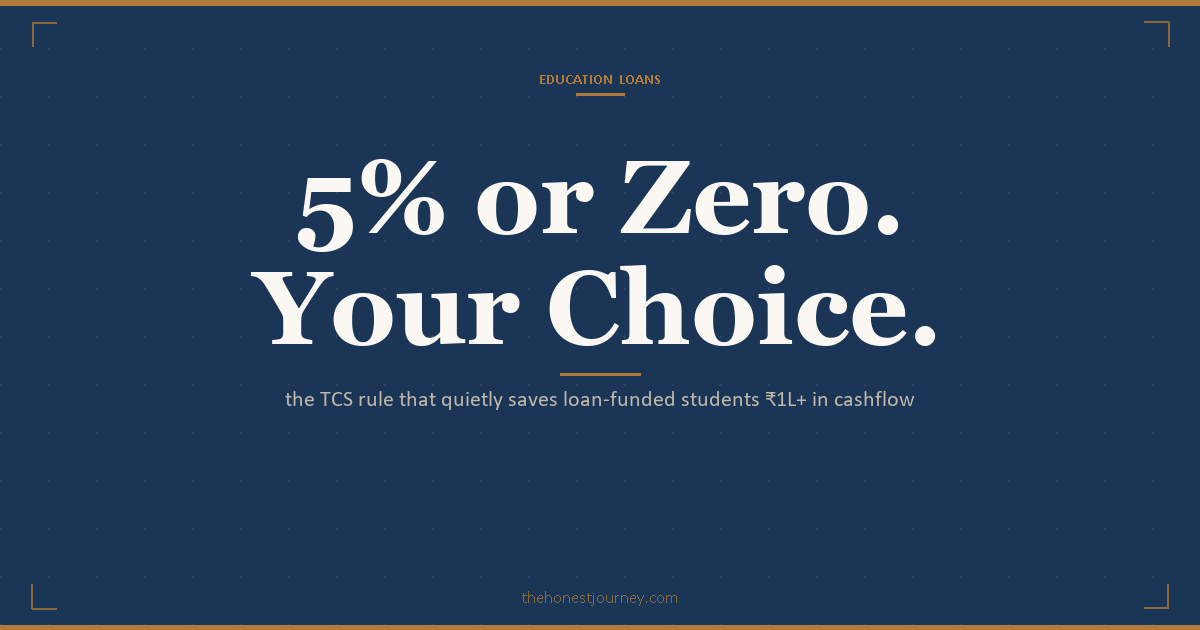 TCS on education loan and foreign education remittance for Indian students: when the 5 percent rate applies and when it is fully exempt