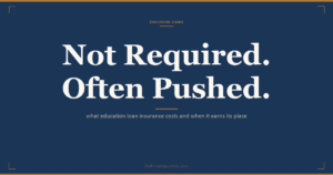 Education loan insurance in India: what it covers, the real 1 to 2 percent cost folded into the loan, and when it is worth buying