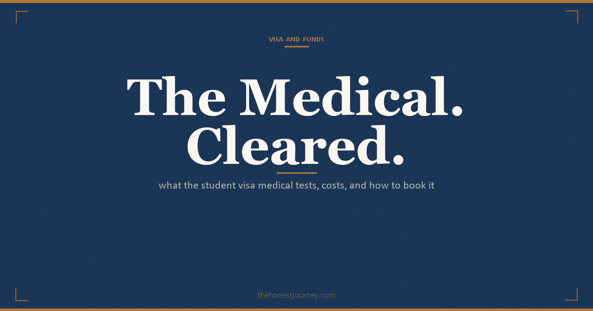 Medical test for a student visa: when it is required, what is tested, the cost in India by country, validity, and finding a panel physician