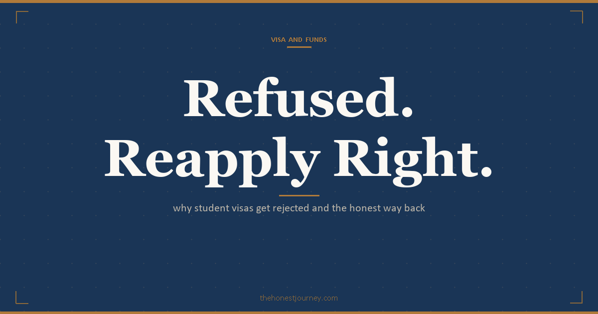 Student visa rejection reasons for Indian applicants: the financial red flags, the 214(b) intent ground, and the honest reapply playbook