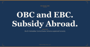 Dr Ambedkar Central Sector Scheme interest subsidy for OBC and EBC students for studies abroad: the Rs 8 lakh income ceiling, full moratorium subsidy, and the application route