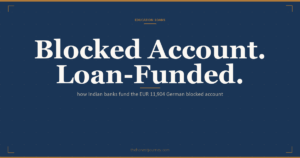 Education loan for the German blocked account: how Indian banks disburse EUR 11,904 to Expatrio, Fintiba or Coracle, sanction letter wording, and timing