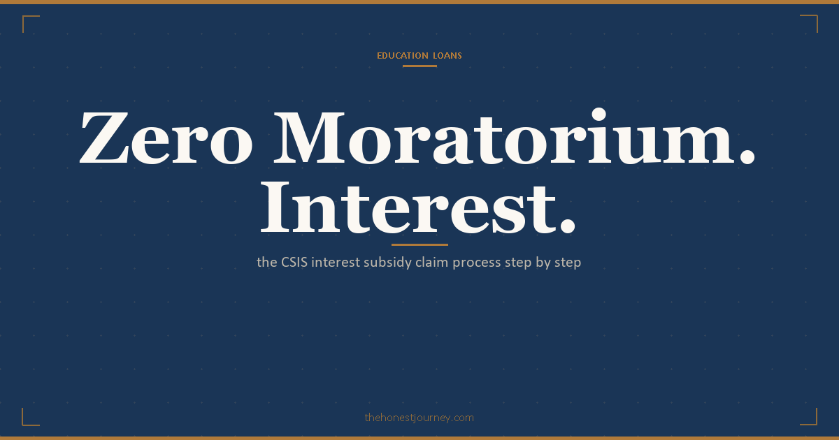 CSIS Central Sector Interest Subsidy in India: Rs 4.5 lakh income ceiling, full moratorium interest paid, Vidyalakshmi application, and common rejection reasons