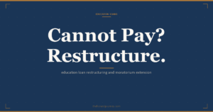 Education loan restructuring and moratorium extension in India: when banks allow it, the formal request, CIBIL trade-off, and the revised EMI math