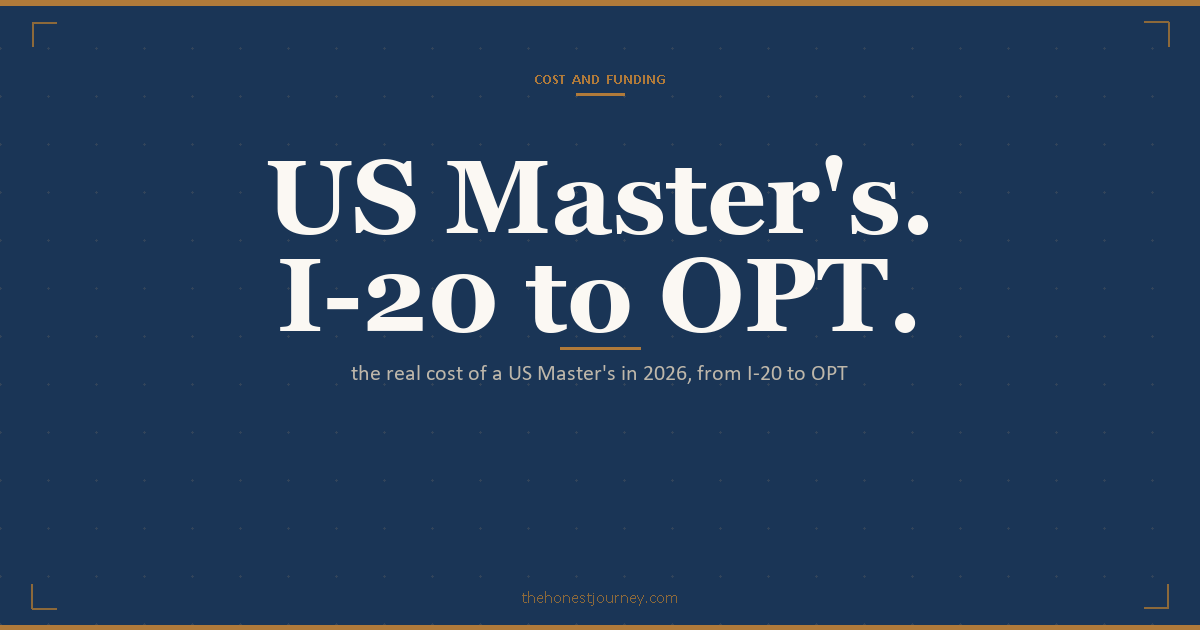 Cost of studying in USA for Indian students in 2026: state vs private tuition, I-20 cost of attendance, SEVIS, F1 visa fee, OPT, and STEM OPT