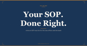SOP for student visa and education loan: what it must prove, the structure that works, visa SOP vs university SOP, dos and donts, and where loan files ask for it