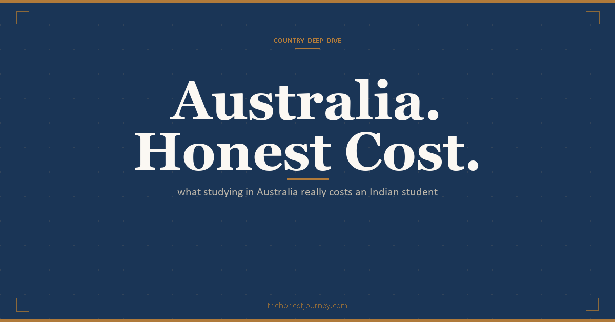Cost of studying in Australia for Indian students: tuition and living in INR, city tiers Sydney vs Adelaide, OSHC health cover, the AUD 29,710 living-cost visa proof, work rights