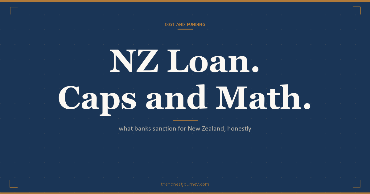 Education loan for New Zealand for Indian students: PSU caps to INR 1.5 crore, NZD 20,000 living-cost visa proof, offer of place as sanction basis, post-study work, worked INR example