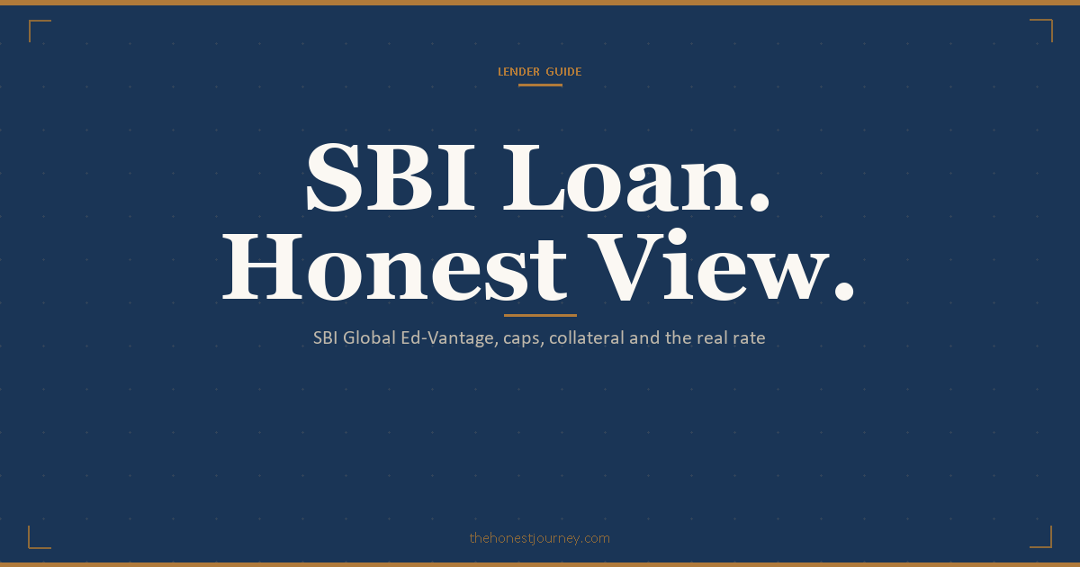 SBI education loan for abroad studies: Global Ed-Vantage caps to INR 1.5 crore, the INR 7.5 lakh collateral threshold, floating interest rate, margin money, who it fits and who it does not