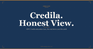 HDFC Credila education loan honest guide: unsecured ceilings for abroad study, the real interest rate band, processing fee, co-applicant rule, who it fits and the catch