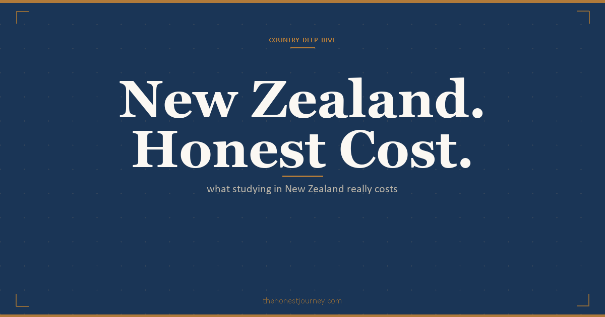Cost of studying in New Zealand for Indian students: tuition and living in INR, Auckland vs smaller cities, the NZD 20,000 living-cost visa proof, work rights