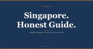 Study in Singapore for Indian students: NUS and NTU admissions, the Student Pass, real cost in INR, tuition grant and bond, work rights, and the honest overview