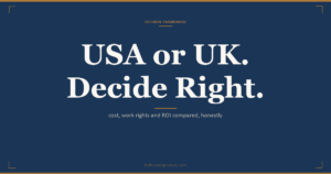 USA vs UK for Indian students compared: tuition and total cost in INR, two-year STEM OPT vs two-year Graduate Route, salaries, PR odds, and who each suits