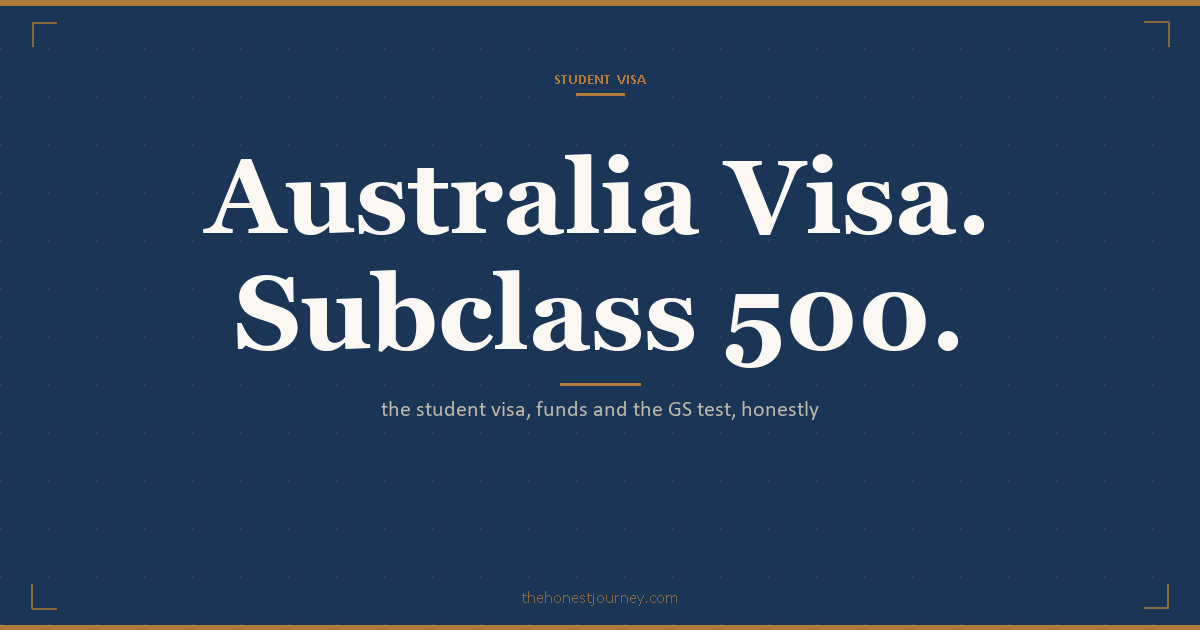 Australia Subclass 500 student visa for Indian students: the Genuine Student requirement, application charge, financial proof, OSHC, work 48 hours per fortnight