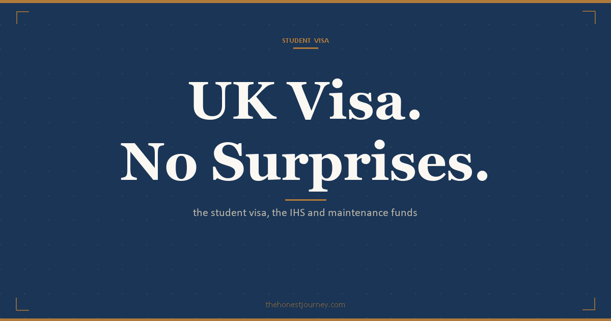 UK student visa for Indian students: the CAS, the visa fee, the Immigration Health Surcharge, maintenance funds London versus outside, the 28-day rule, work rights