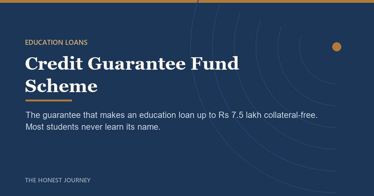 Editorial cover image for Credit Guarantee Fund Scheme for Education Loans (2026)
