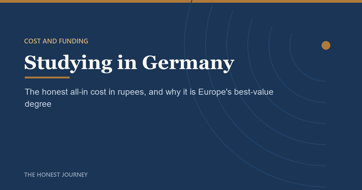 Editorial cover image for the cost of studying in Germany for Indian students in 2026