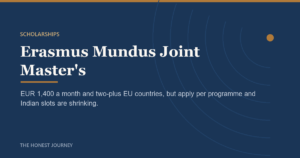 Editorial cover image for the Erasmus Mundus Scholarship for Indian Students (2026)
