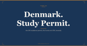 Denmark residence permit for studies for Indian students: the SIRI application, the DKK 2,010 fee, the self-support funds of about DKK 6,397 per month, biometrics at VFS, CPR registration and work rights