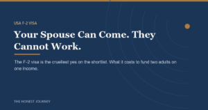 Editorial cover image for F-2 Visa: Your Spouse Can Come but Cannot Work