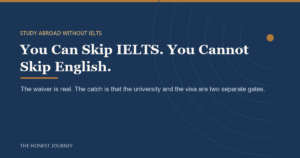 Editorial cover image for Study Abroad Without IELTS: The Honest Guide