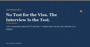Editorial cover image for USA Universities Without IELTS: The Interview Catch